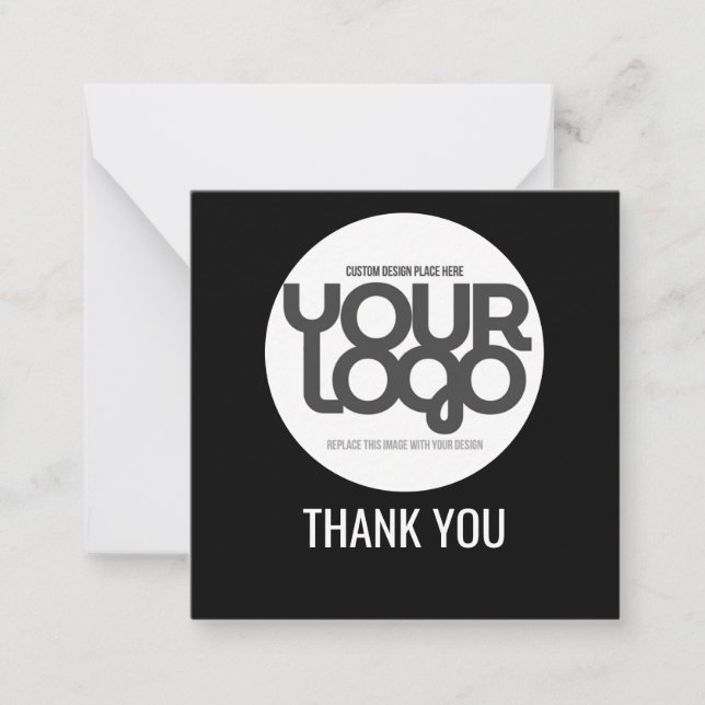 Carte De Correspondance Custom Logo Thank You Cards with QR Code  (Devant)