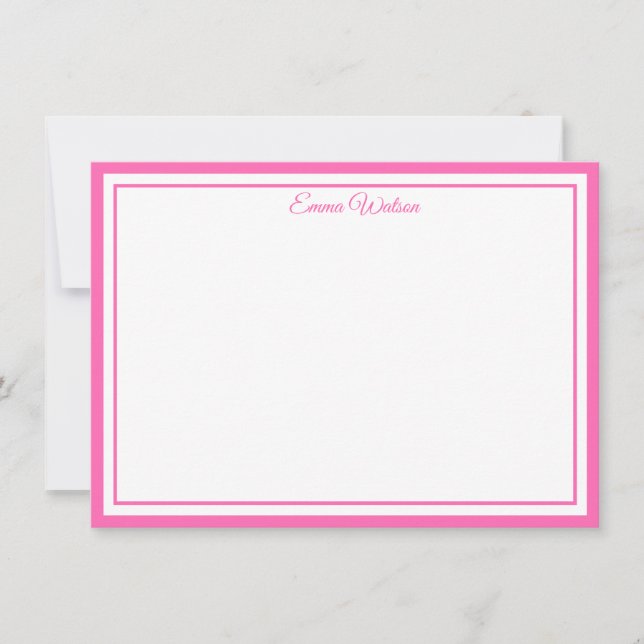 Carte De Correspondance Custom Name Note Card (Devant)