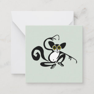 Carte De Correspondance Cute AYE-AYE - lemur - primate - faune