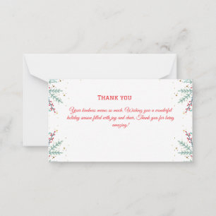 Carte De Correspondance Cute Chien Santa Casquette Noël Merci 