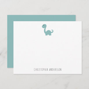 Carte De Correspondance Cute Dinosaur enfant personnalisé