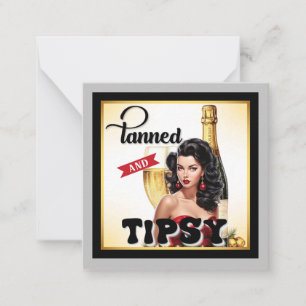 Carte De Correspondance Cute tannées et tipsy Pinup