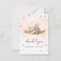 Cutie Sloth Rose Fleurs baby shower d'aquarelle t