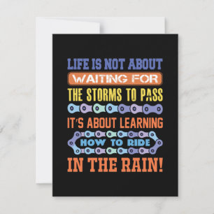 Carte De Correspondance Cyclisme Art Life n'est pas d'attendre