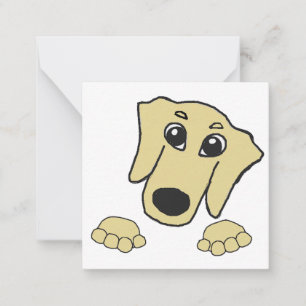 Carte De Correspondance dachshund roux dessin animé