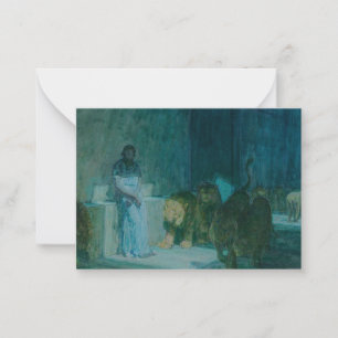Carte De Correspondance Daniel in the Lions' Den par Henry Ossawa Tanner