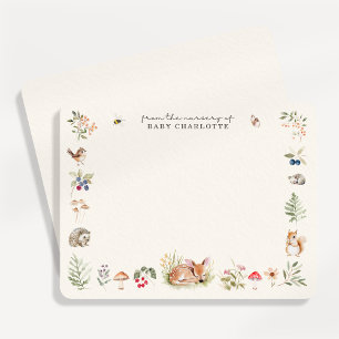 Carte de correspondance de la nurserie forestière