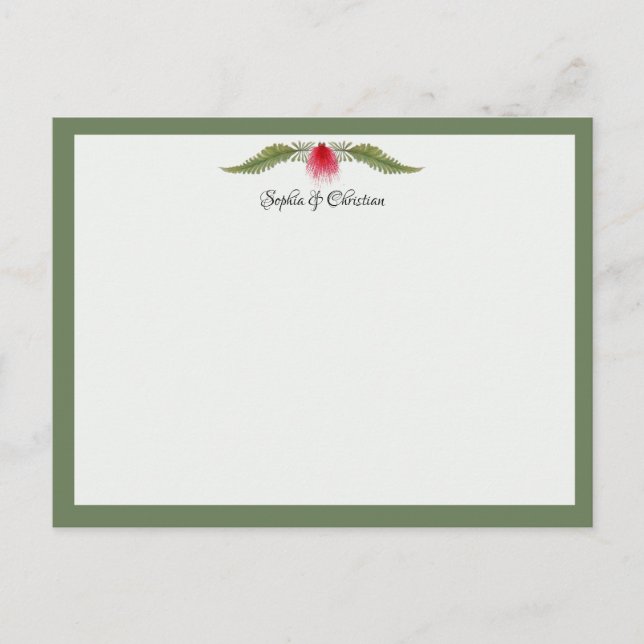 Carte de correspondance de mariage sur le thème de (Devant)