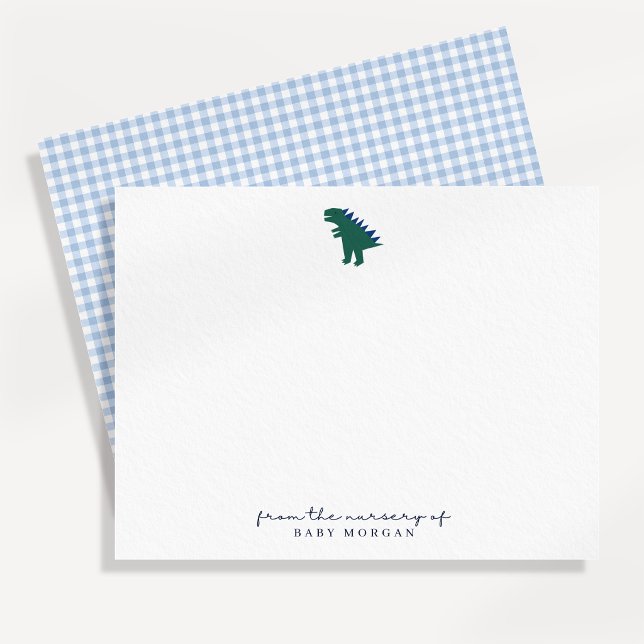 Carte de correspondance de nurserie Petit Dinosaur (Créateur téléchargé)
