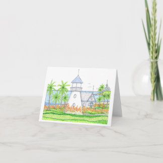 Carte de correspondance de phare tropical