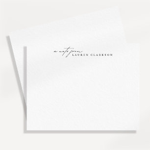 Carte de correspondance de style signature moderne