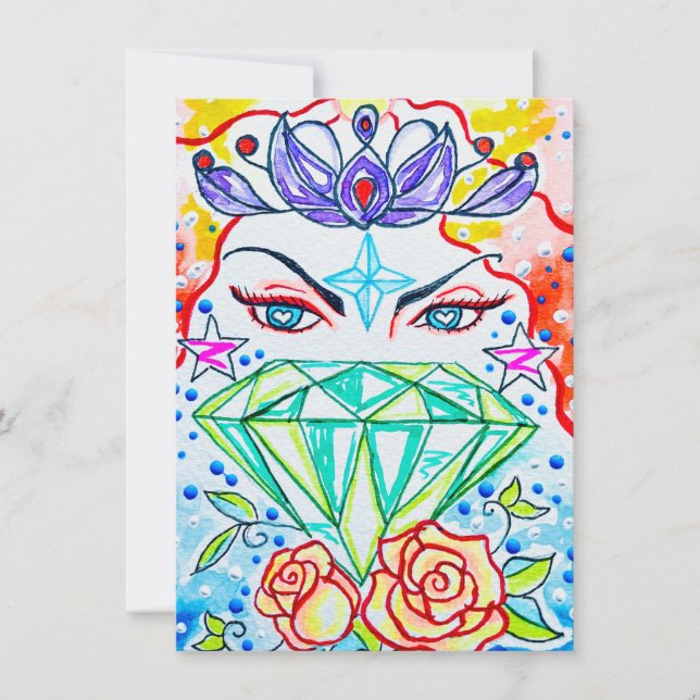 Carte De Correspondance Déesse du Chakra (Devant)