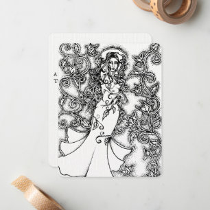 Carte De Correspondance Déesse florale