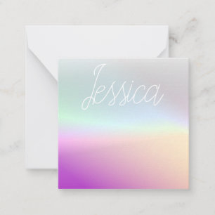 Carte De Correspondance Dégradants Ombre couleur cool et votre script