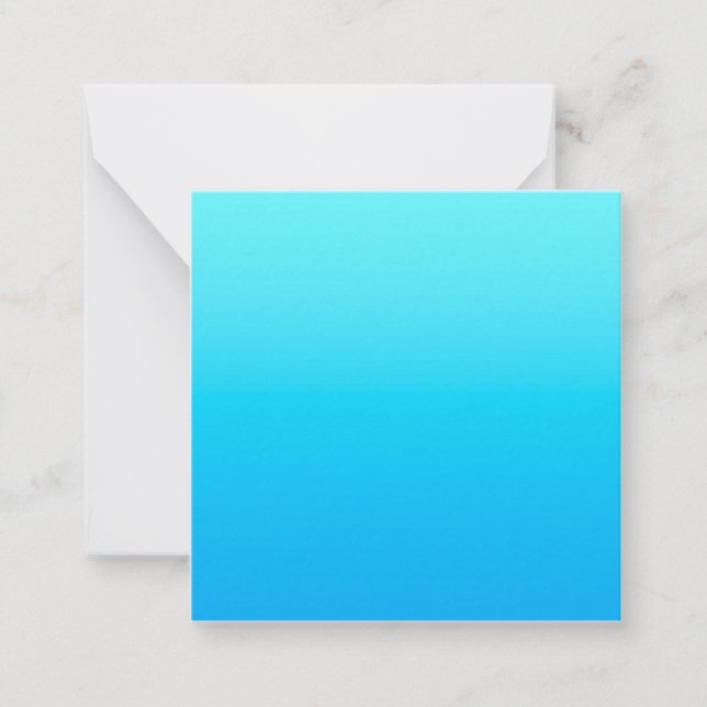Carte De Correspondance Dégradé de couleur bleue (Devant)