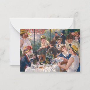 Carte De Correspondance Déjeuner de la fête nautique, 1880 par Renoir
