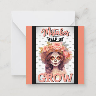 Carte De Correspondance Délices de Crâne de Sucre Rose