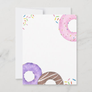 Carte De Correspondance Delicious Donuts Note Card