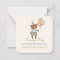 Demande de Baby shower pour fille à ours mignonne