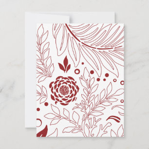 Carte De Correspondance Design floral 28