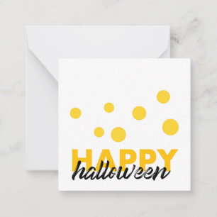 Carte De Correspondance Design moderne et ludique de Happy Halloween