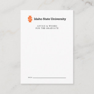 Carte De Correspondance Design officiel du logo de l'Université d'État d'I