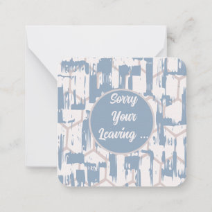 Carte De Correspondance Désolé de votre départ
