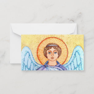 Carte De Correspondance Dessin d'aquarelle d'un ange.