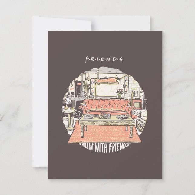 Carte De Correspondance Dessin de Chillin avec AMIS™ (Devant)