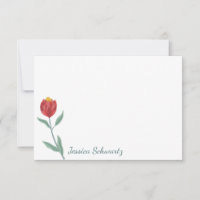 Dessin personnalisé minimaliste de fleurs de thé r
