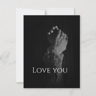 Carte De Correspondance Deux mains de femmes détenues par un homme