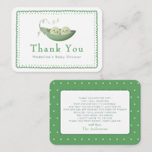 Carte De Correspondance Deux petits pois dans une cosse Jumeaux Doodle Béb