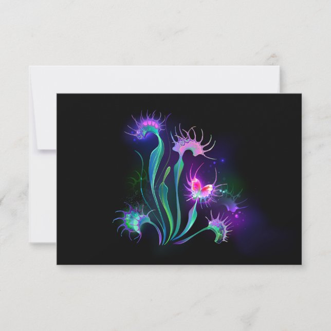 Carte De Correspondance Dionaea attrape-mouche lumineuse (Devant)