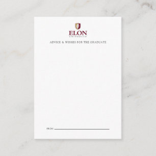 Carte De Correspondance Diplôme de l'Université Elon