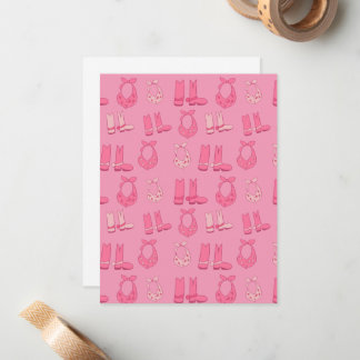 Carte De Correspondance Dismal Pink Note Cards Cowboy Boots Bandanas