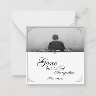 Carte De Correspondance Disparu mais pas oublié - Classique