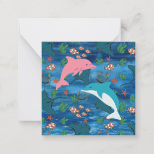 Carte De Correspondance Dolphins Ocean Life