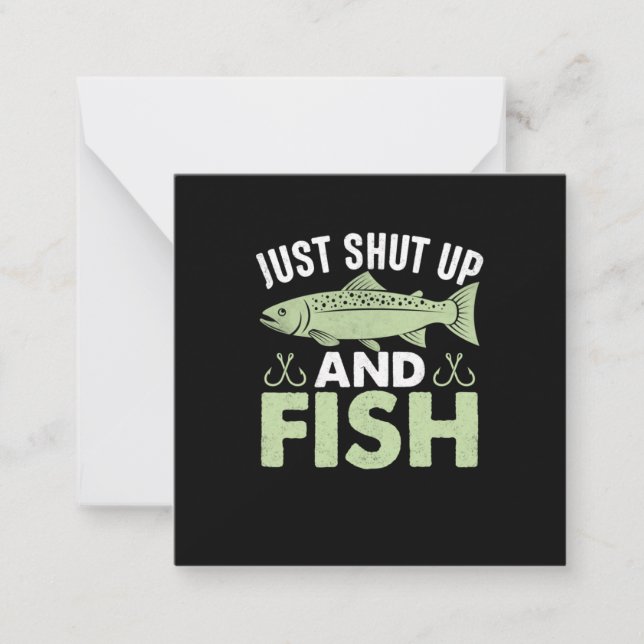 Carte De Correspondance Don Fisher Juste Fermer Et Poisson (Devant)