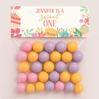 Carte De Correspondance Douce Une Fleur Décoration de Sac de Friandises