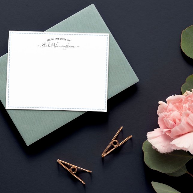 Carte De Correspondance Dove Blue Du Bureau Du Nom En Script (Créateur téléchargé)
