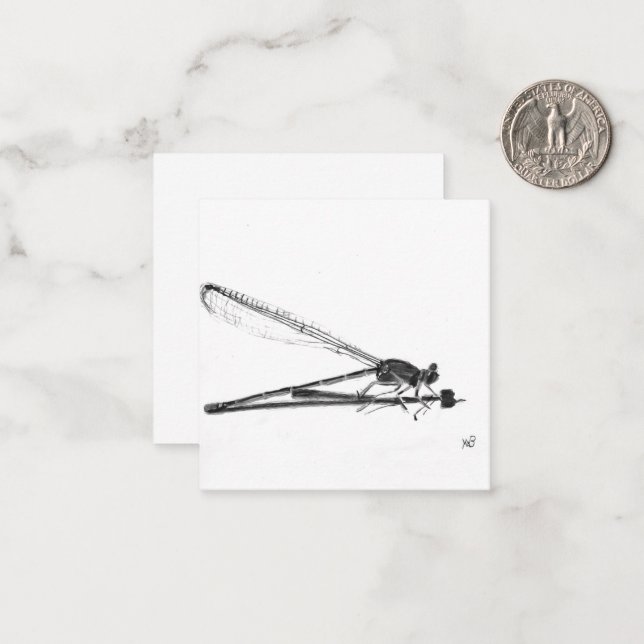Carte De Correspondance Dragon Fly (Devant/Arrière en situation)