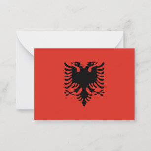 Carte De Correspondance Drapeau albanais