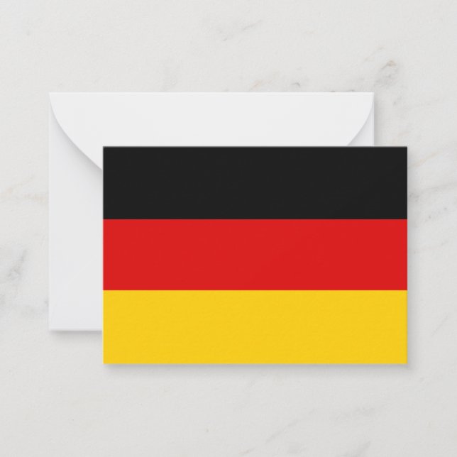 Carte De Correspondance Drapeau allemand (Devant)