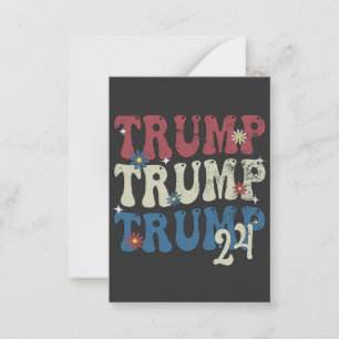 Carte De Correspondance Drapeau américain patriotique Trump 2024 4 juillet