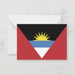 Carte De Correspondance Drapeau d'Antigua-et-Barbuda