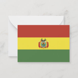 Carte De Correspondance Drapeau de la Bolivie