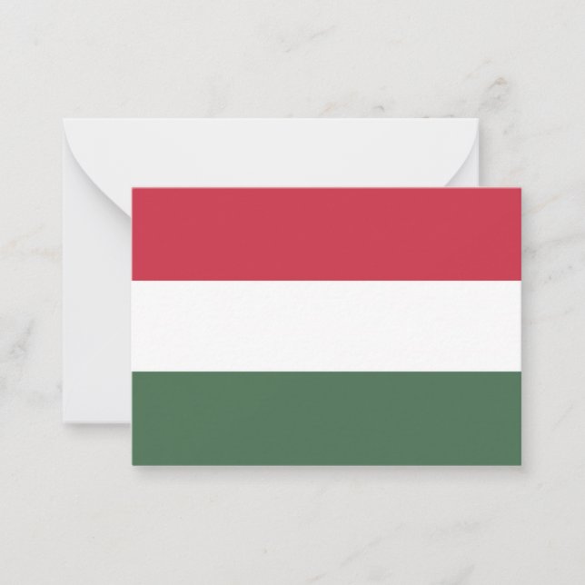 Carte De Correspondance drapeau de la Hongrie (Devant)