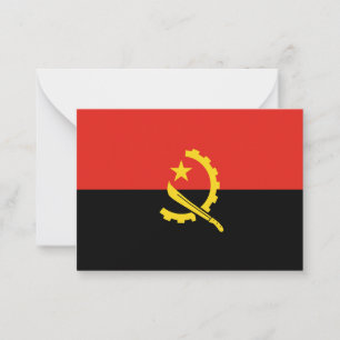 Carte De Correspondance Drapeau de l'Angola