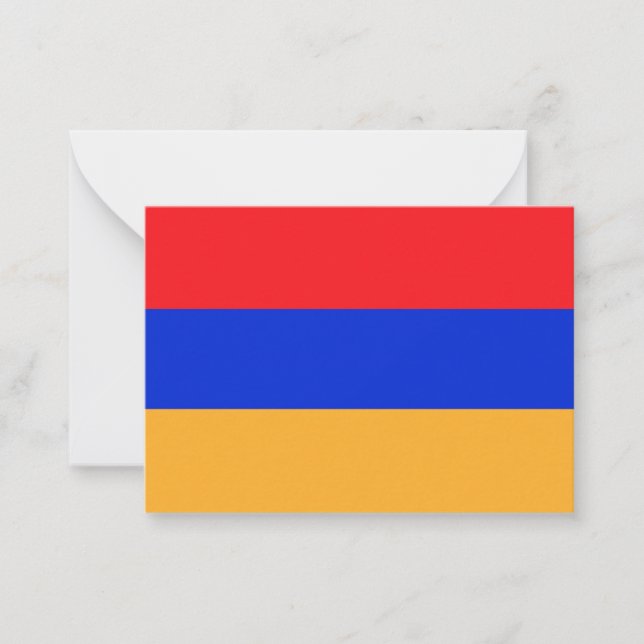Carte De Correspondance Drapeau de l'Arménie (Devant)
