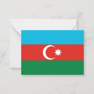 Carte De Correspondance Drapeau de l'Azerbaïdjan